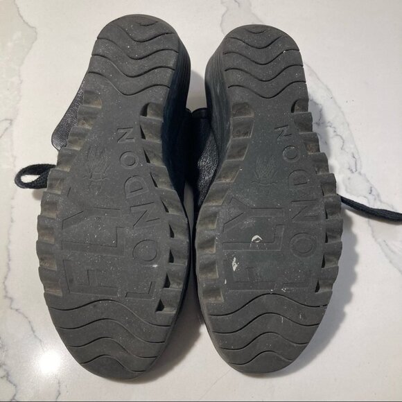 FLY LONDON Sz 40 Yaffa Lace Up  Wedge Sandals - Picture 8 of 10